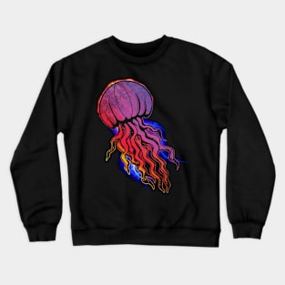 Colorful Jellyfish Crewneck Sweatshirt